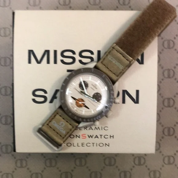 swatch and omega co-branded planet moon swatch Saturn watch